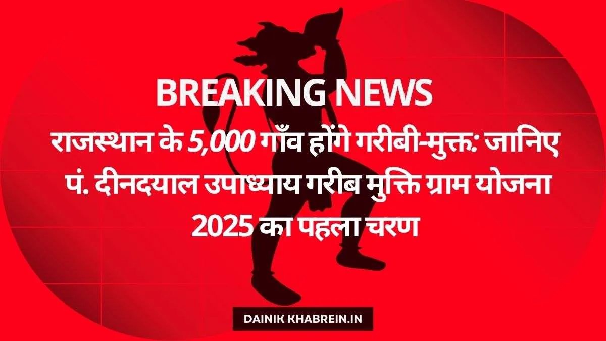 Rajasthan Gaon Gharibi Mukt Yojana 2025